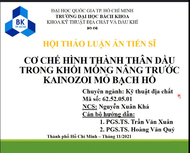 Buổi thảo luận nội dung LATS của NCS Nguyễn Xuân Khá