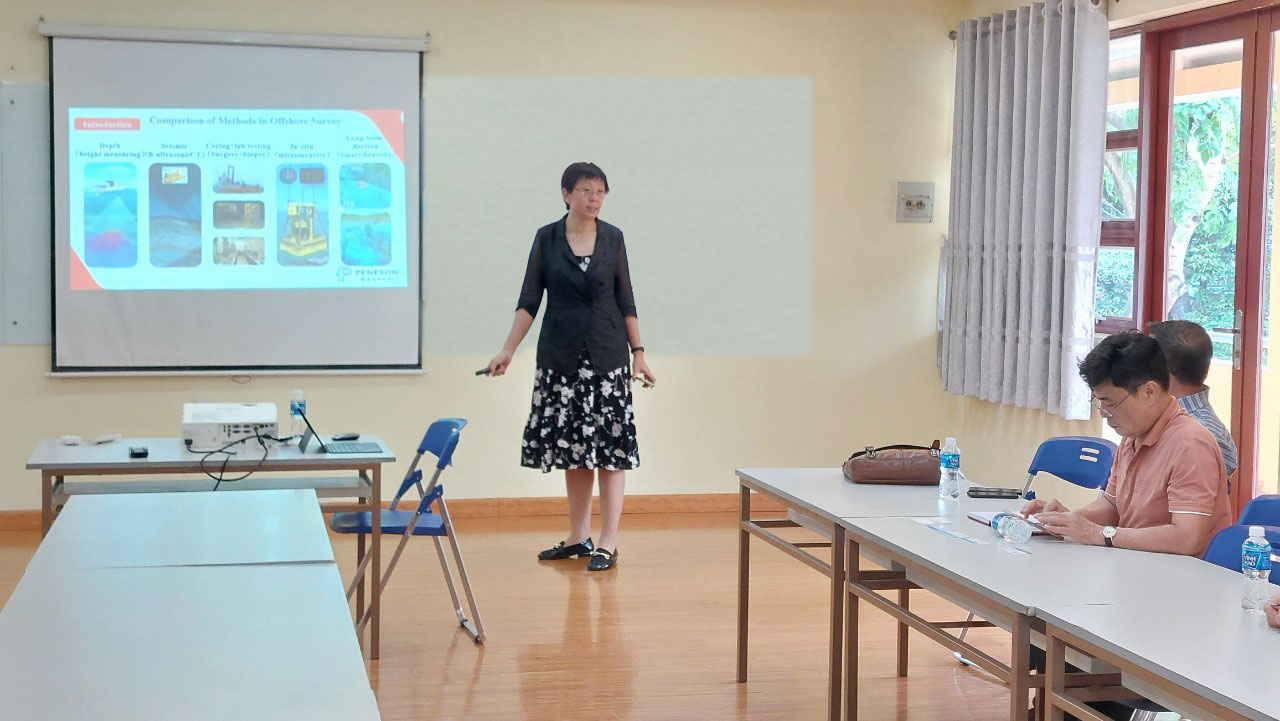 Workshop về Geophysical & Geo-technical workshop với đối tác Peneson Company (China)